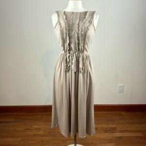 Vintage Jack Hartley, inc. Miami tan dress.